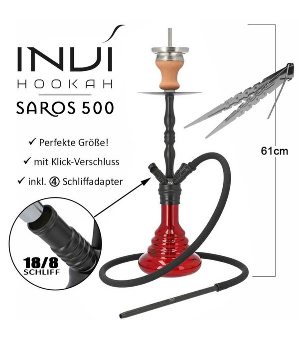 INVI Saros 500 Black - Shiny Red