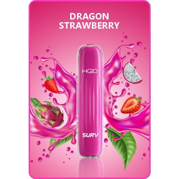 HQD Surv Vape - Dragon Strawberry 600 Züge